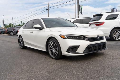 Platinum White Pearl 2022 Honda Civic Touring