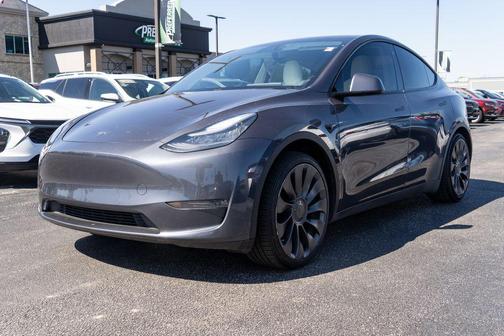 Gray 2020 Tesla Model Y Performance Dual Motor All-Wheel Drive