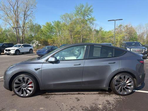 Gray 2020 Tesla Model Y Performance Dual Motor All-Wheel Drive