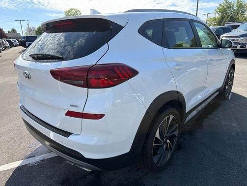 Cream White 2020 Hyundai TUCSON Sport