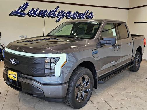 Carbonized Gray Metallic 2025 Ford F-150 Lightning Flash Truck