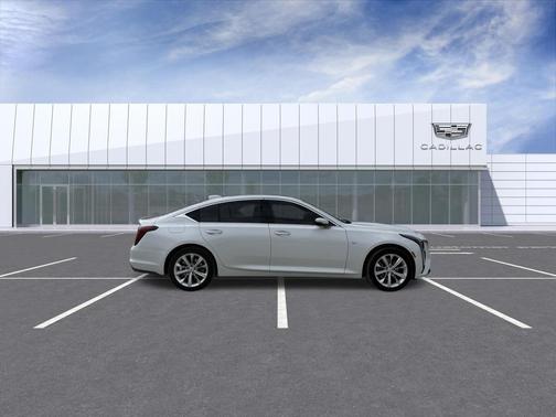 Crystal White Tri-Coat 2025 Cadillac CT5 Premium Luxury AWD