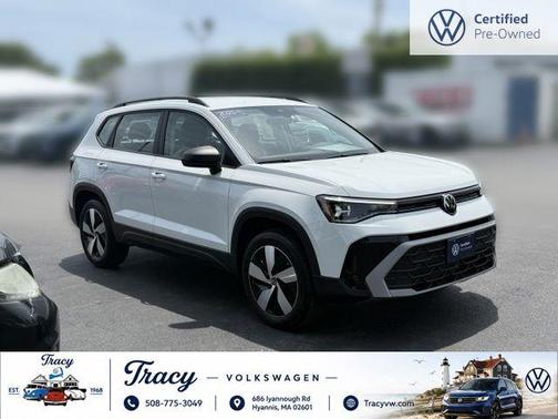 Pure White 2025 Volkswagen Taos 1.5T S
