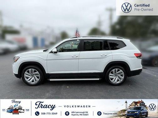 Pure White 2021 Volkswagen Atlas SEL