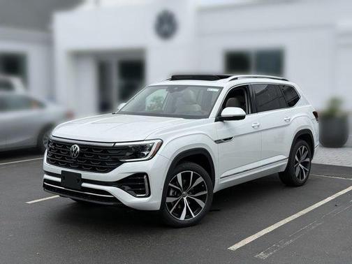 Opal White Pearl 2026 Volkswagen Atlas 2.0T SEL Premium R-Line 4MOTION