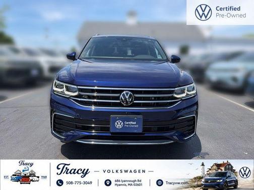Atlantic Blue Metallic 2022 Volkswagen Tiguan 2.0T SEL R-Line 4MOTION