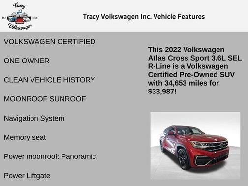 2022 Volkswagen Atlas Cross Sport 3.6L V6 SEL R-Line