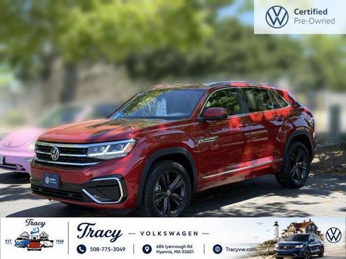 Red Metallic 2022 Volkswagen Atlas Cross Sport 3.6L V6 SEL R-Line