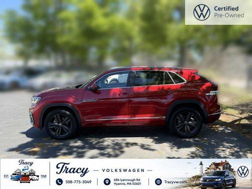 Red Metallic 2022 Volkswagen Atlas Cross Sport 3.6L V6 SEL R-Line