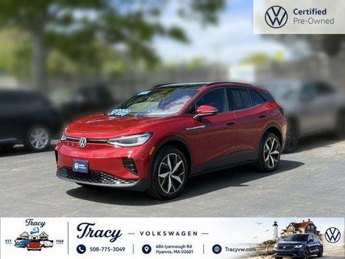 Red Metallic 2023 Volkswagen ID.4 AWD Pro S