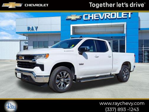Summit White 2025 Chevrolet Silverado 1500 LT
