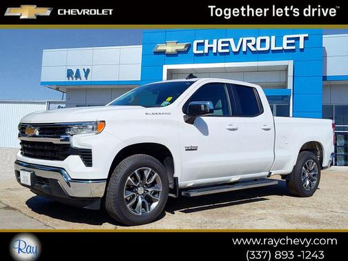 Summit White 2025 Chevrolet Silverado 1500 LT