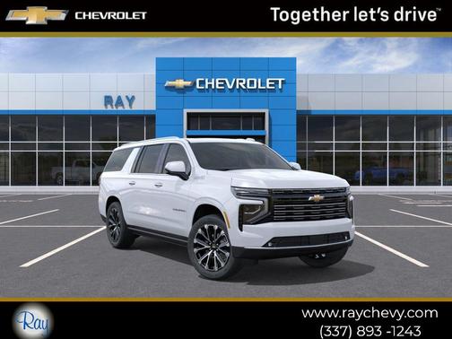 Polar White Tricoat 2026 Chevrolet Suburban High Country, RWD