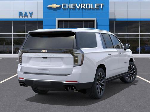 Polar White Tricoat 2026 Chevrolet Suburban High Country, RWD