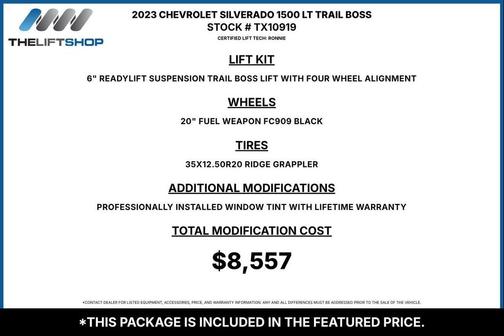 Summit White 2023 Chevrolet Silverado 1500 LT Trail Boss