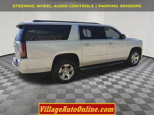 White Frost Tricoat 2017 GMC Yukon XL SLT