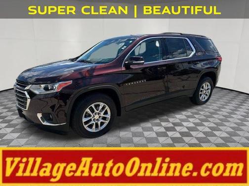 Black Cherry Metallic 2021 Chevrolet Traverse LT Cloth