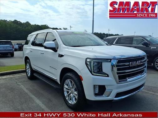 White Frost Tricoat 2021 GMC Yukon SLT
