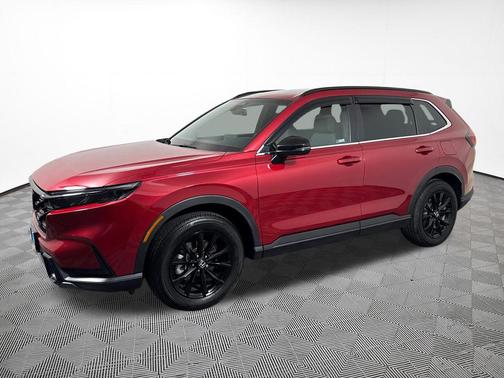 Radiant Red Metallic 2025 Honda CR-V Hybrid Sport AWD