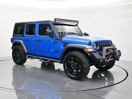 Hydro Blue Pearl 2024 Jeep Wrangler Sport