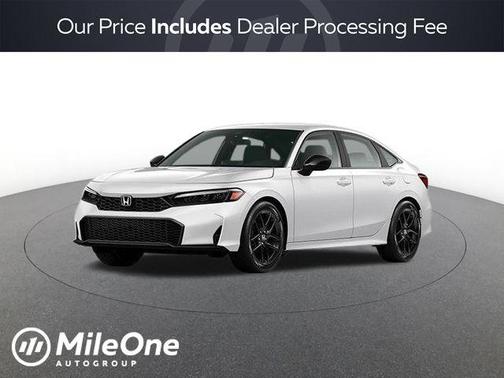Platinum White Pearl 2026 Honda Civic Sport