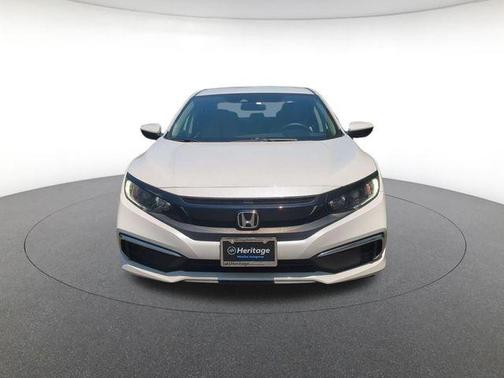 Platinum White Pearl 2020 Honda Civic LX