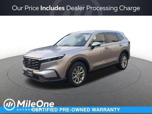 Solar Silver Metallic 2025 Honda CR-V EX AWD