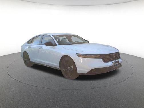 Platinum White 2026 Honda Accord Hybrid Sport-L
