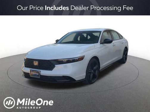 Platinum White 2026 Honda Accord Hybrid Sport-L