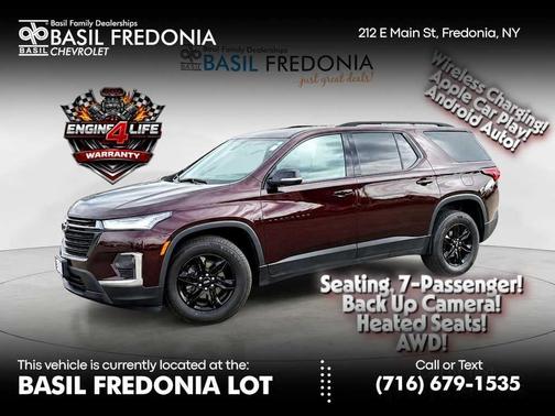 Black Cherry Metallic 2023 Chevrolet Traverse LT Cloth
