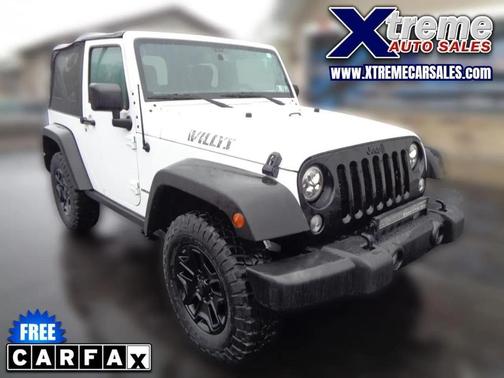 White 2015 Jeep Wrangler 4WD 2dr Willys Wheeler