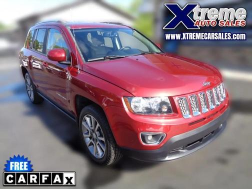 Red 2017 Jeep Compass High Altitude