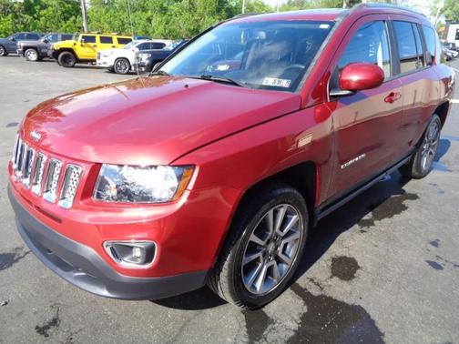 Red 2017 Jeep Compass High Altitude