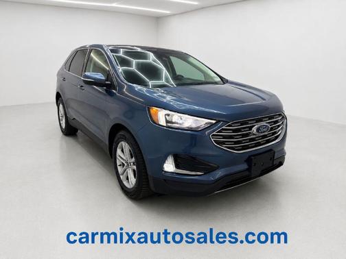 Blue 2019 Ford Edge SEL