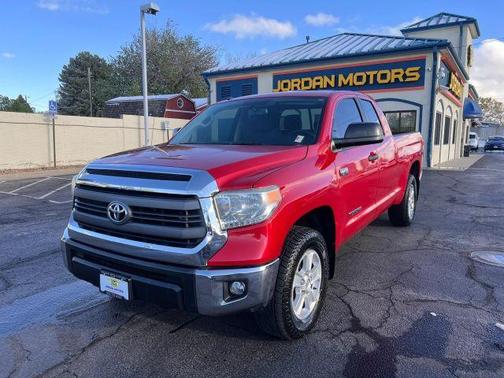 Red 2015 Toyota Tundra SR5