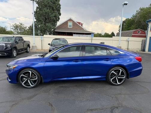 Blue 2022 Honda Accord Hybrid Sport