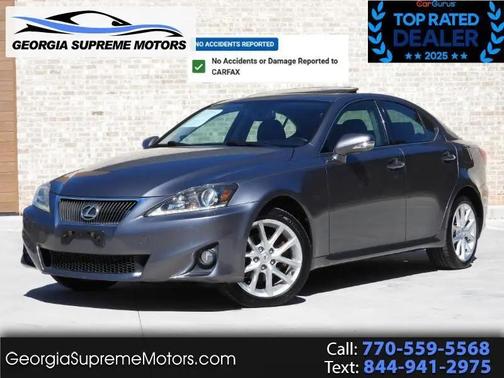Silver 2012 Lexus IS 250 Base