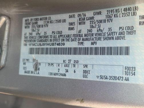 2017 Ford Escape Titanium