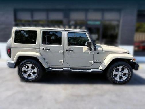 Tan 2017 Jeep Wrangler Unlimited Sahara