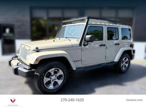Tan 2017 Jeep Wrangler Unlimited Sahara