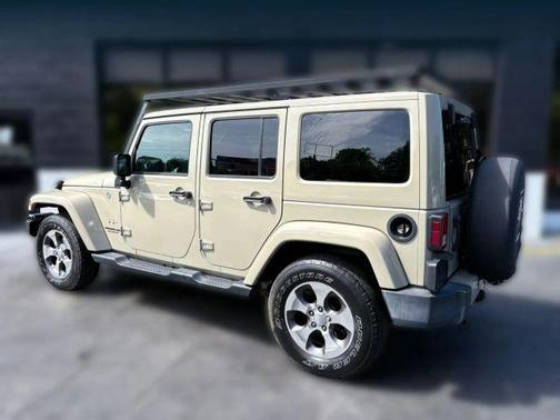 Tan 2017 Jeep Wrangler Unlimited Sahara