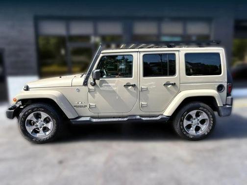 Tan 2017 Jeep Wrangler Unlimited Sahara