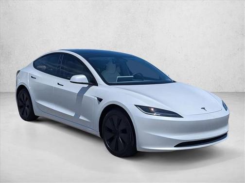 Pearl White Multi- 2025 Tesla Model 3 Long Range