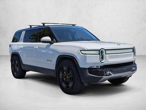 Glacier White 2023 Rivian R1S Adventure