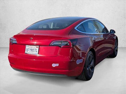 Red Multi-Coat 2018 Tesla Model 3 Long Range