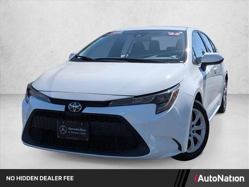 White 2022 Toyota Corolla LE