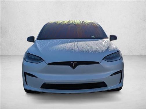 Pearl White Multi-Coat 2022 Tesla Model X Plaid Tri Motor All-Wheel Drive
