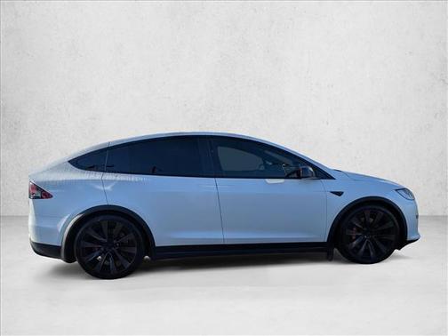 Pearl White Multi-Coat 2022 Tesla Model X Plaid Tri Motor All-Wheel Drive