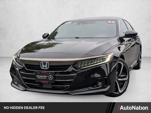 Crystal Black Pearl 2022 Honda Accord Hybrid Sport