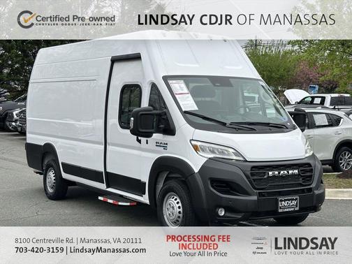 Bright White Clearcoat 2024 RAM ProMaster 3500 Delivery Van BEV Super High Roof